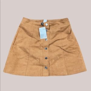 Suede H&M Skirt